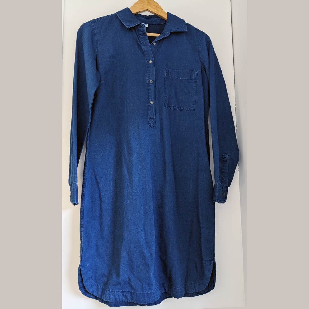 Blue Denim Shirt Dress